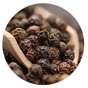 Black peppercorns