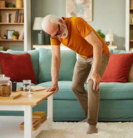 Reaching for a knee
