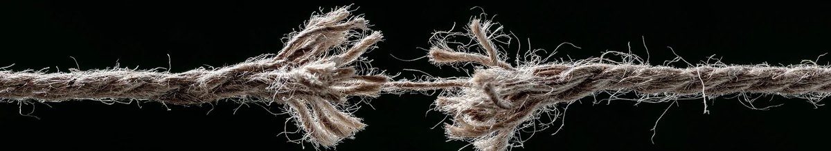 A fraying rope