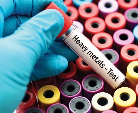 A heavy metals test tube
